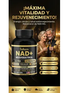 NAD+ Resveratrol — Suplemento Antienvejecimiento